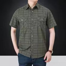 Austin | Short Sleeve Shirt with Checkered Pattern