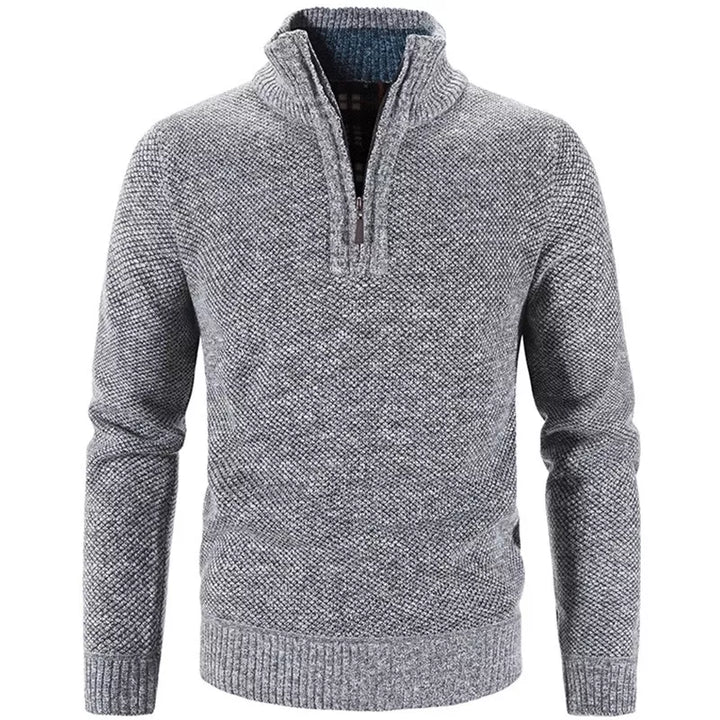 Steven | Half-Zip Sweater with Fine Knit Fabric