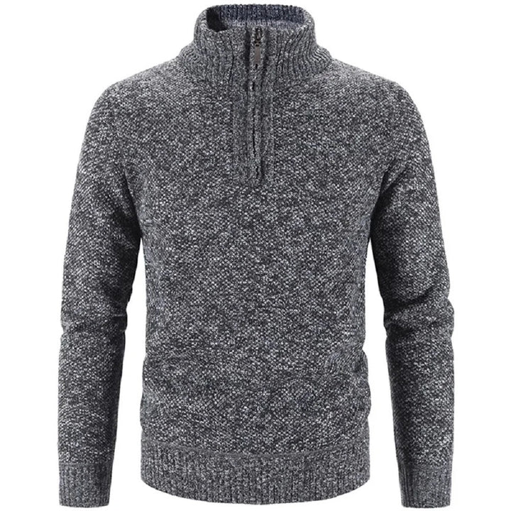 Steven | Half-Zip Sweater with Fine Knit Fabric