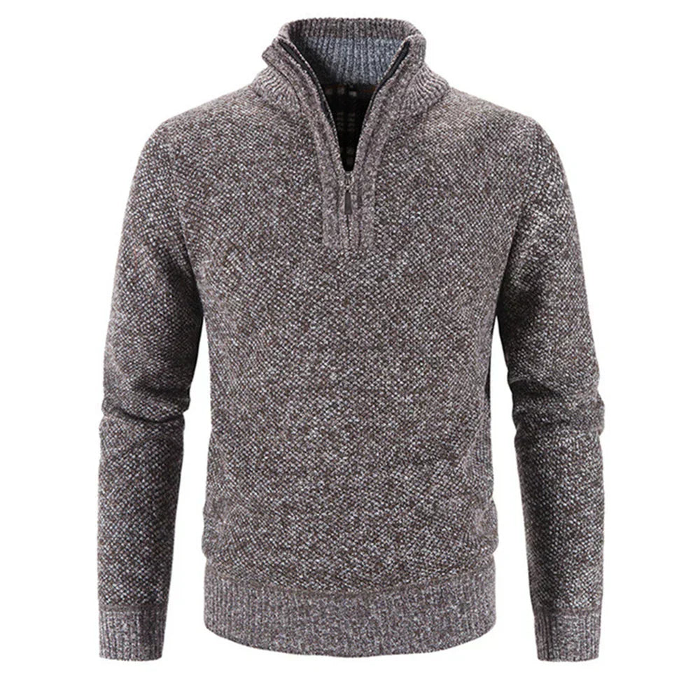 Steven | Half-Zip Sweater with Fine Knit Fabric
