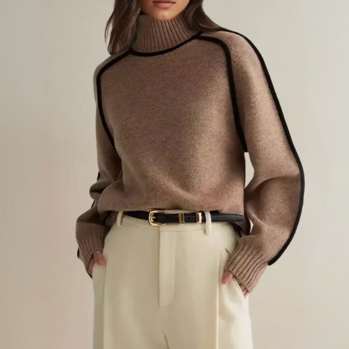 Donna | Turtleneck Sweater with Refined Design