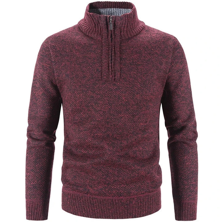Steven | Half-Zip Sweater with Fine Knit Fabric