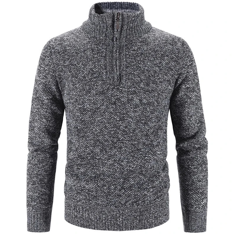 Steven | Half-Zip Sweater with Fine Knit Fabric