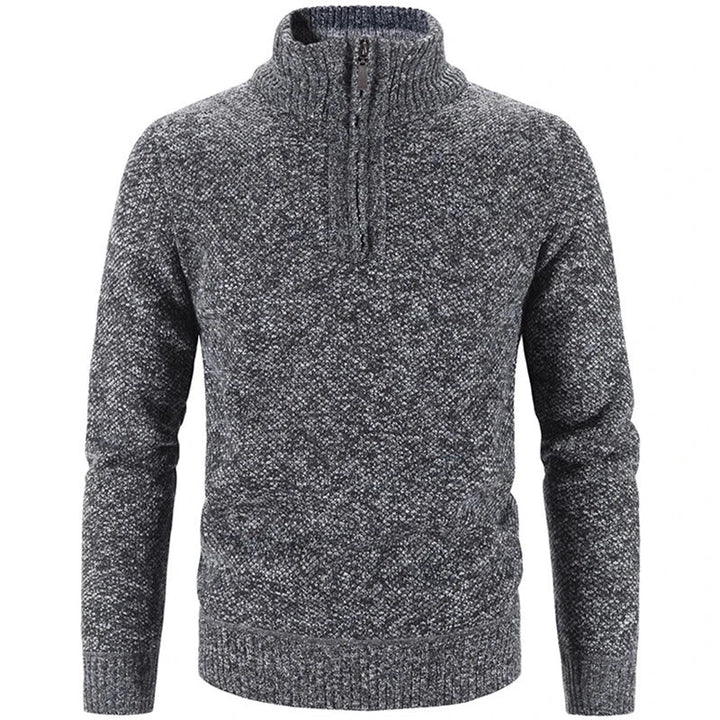 Steven | Half-Zip Sweater with Fine Knit Fabric