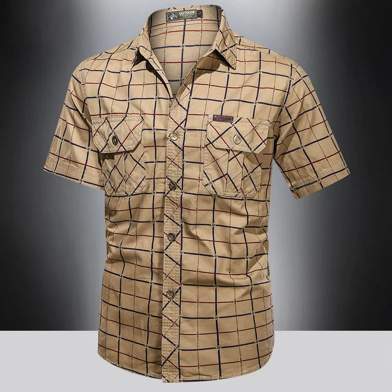 Austin | Short Sleeve Shirt with Checkered Pattern