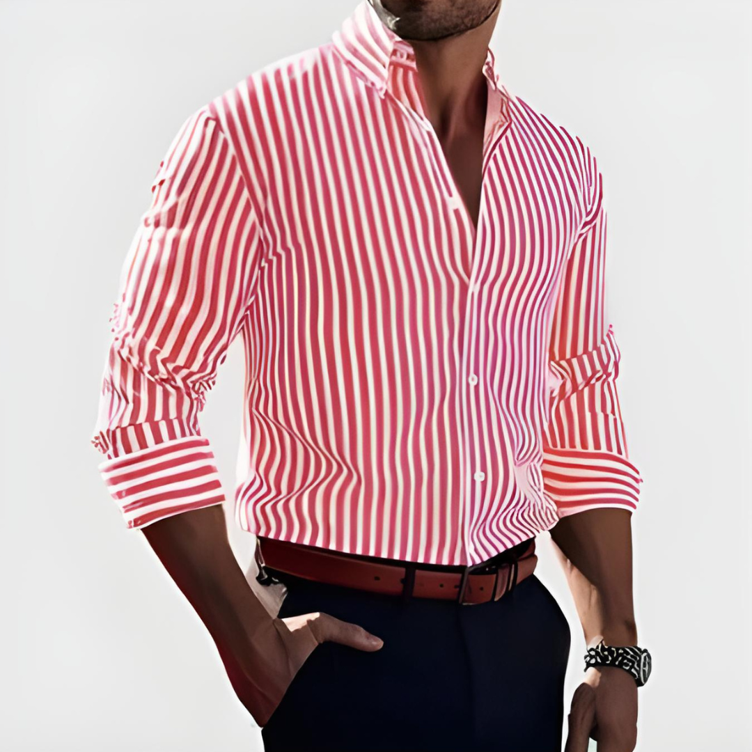 Logan | Striped Shirt with Confidence