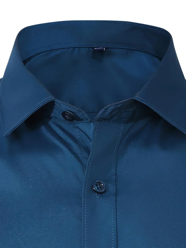 Hunter | Long Sleeve Button-Up Shirt with Refined Design