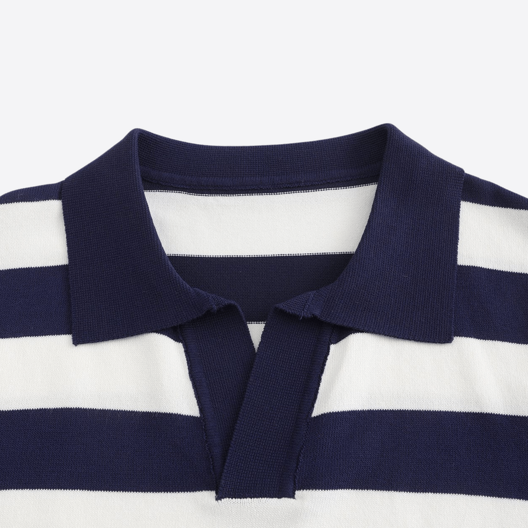 Gregory | Polo Shirt with Striped Design