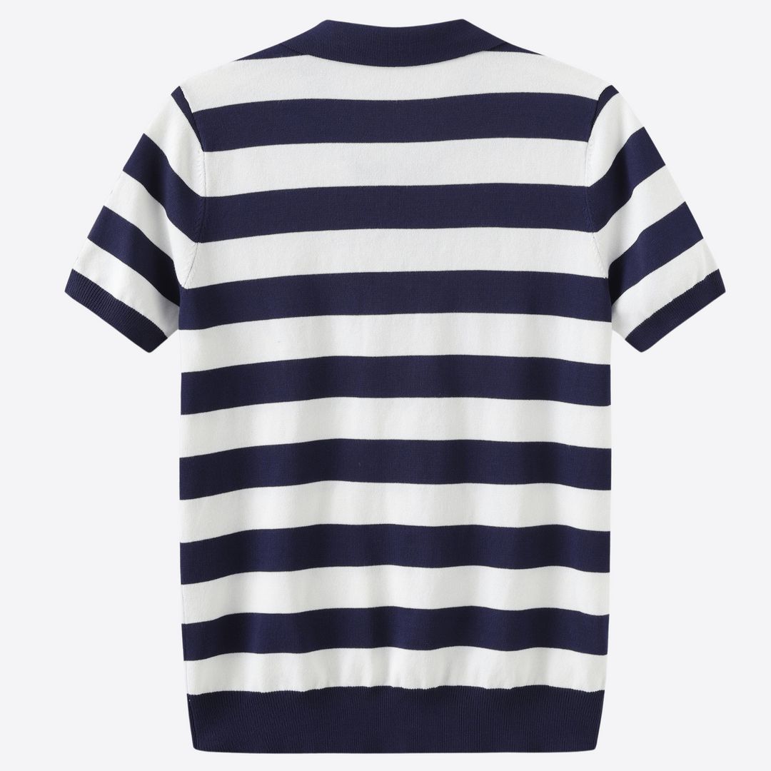 Gregory | Polo Shirt with Striped Design
