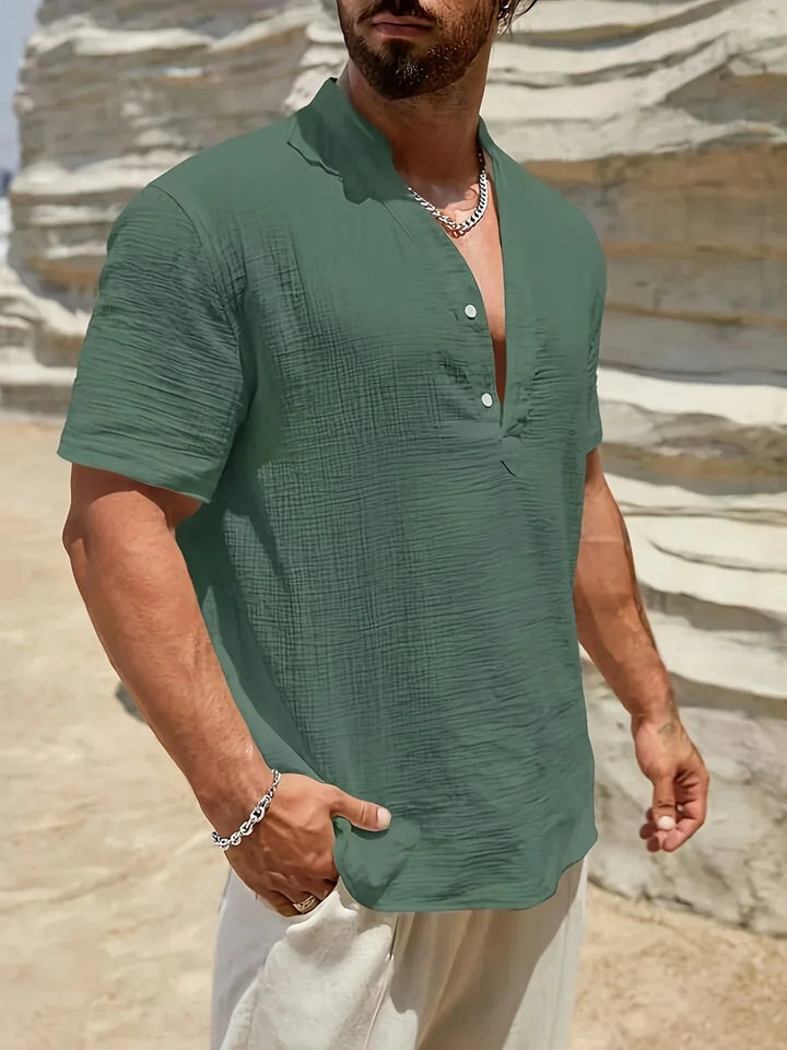 Christian | Summer Shirt with High Collar