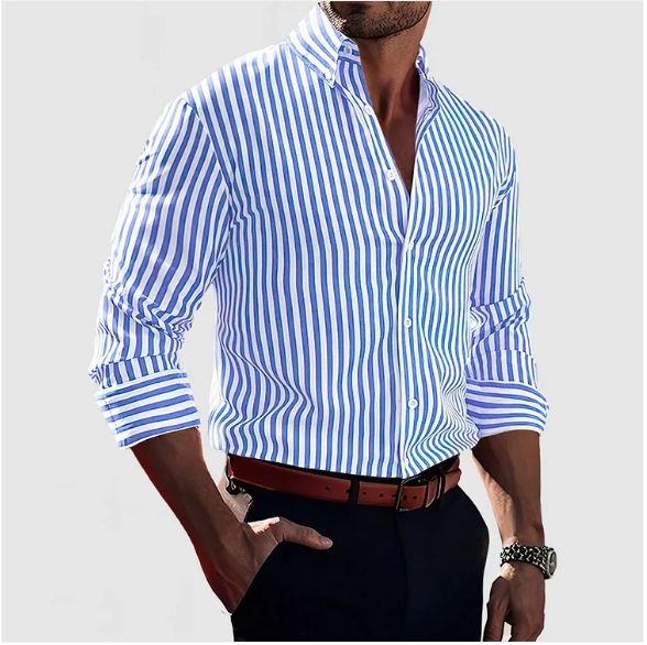 Logan | Striped Shirt with Confidence