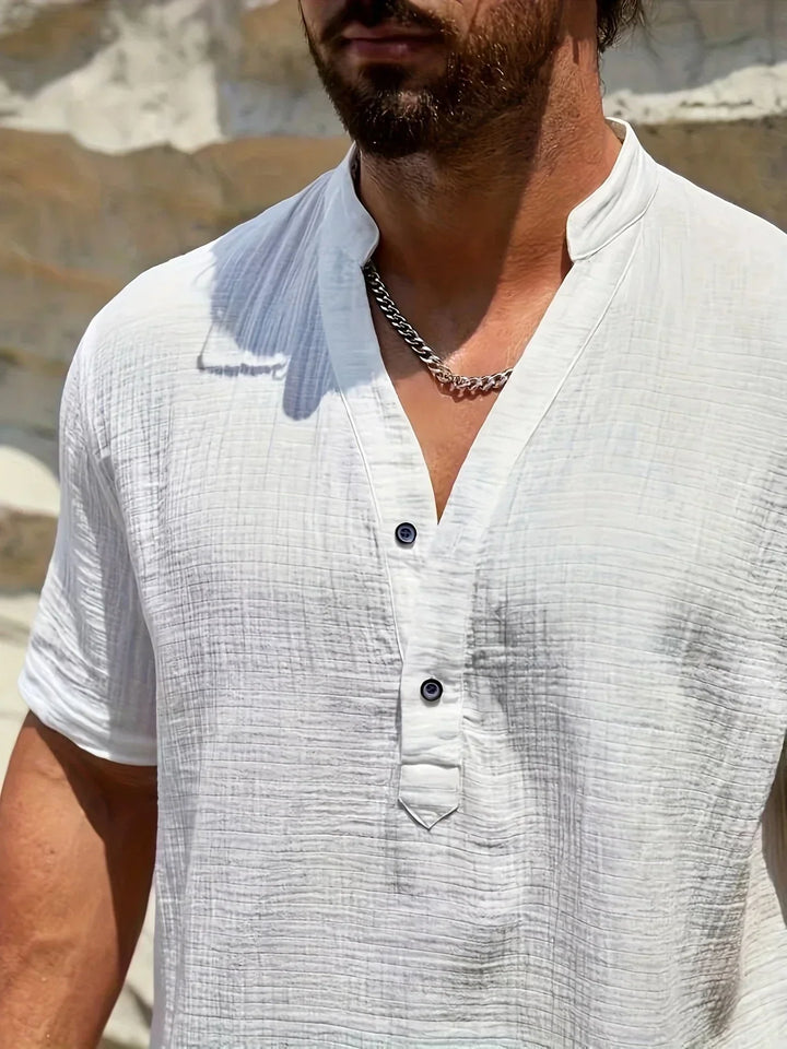 Christian | Summer Shirt with High Collar