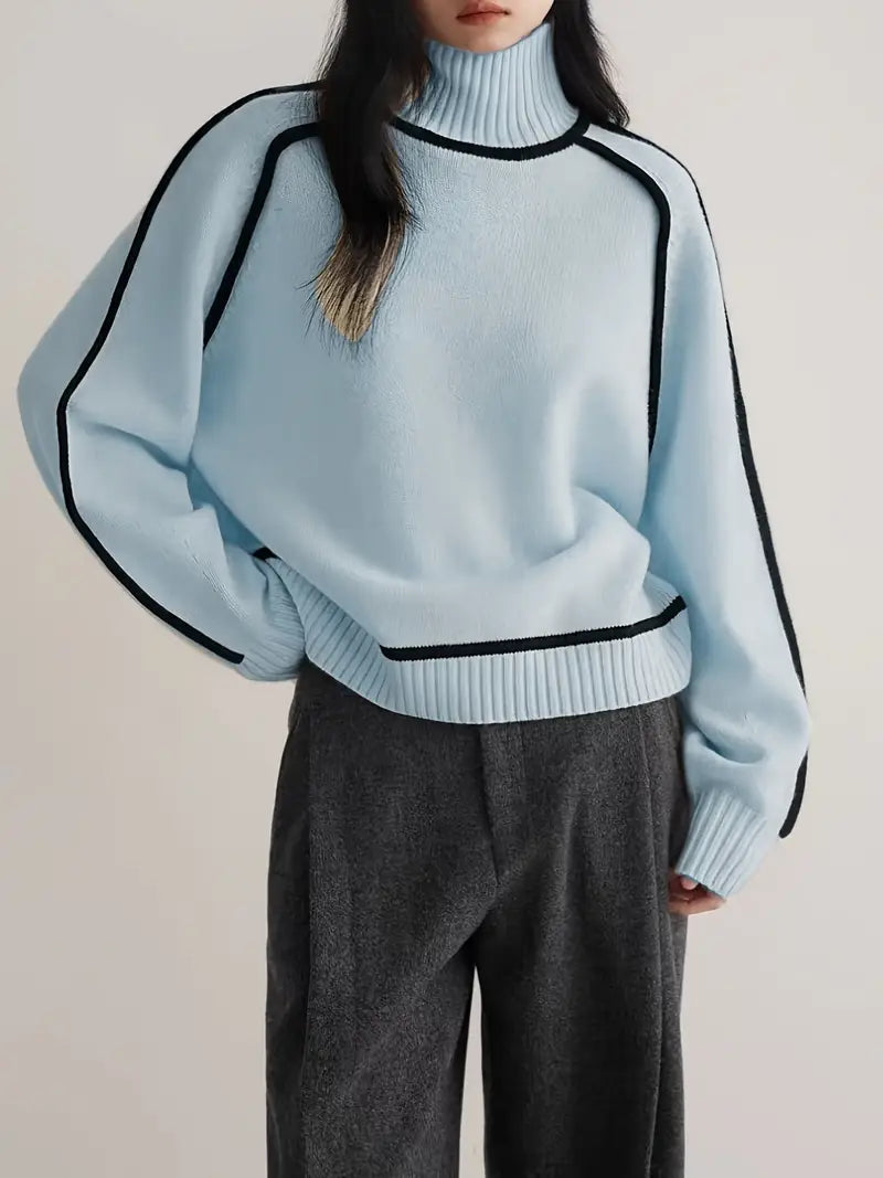 Donna | Turtleneck Sweater with Refined Design