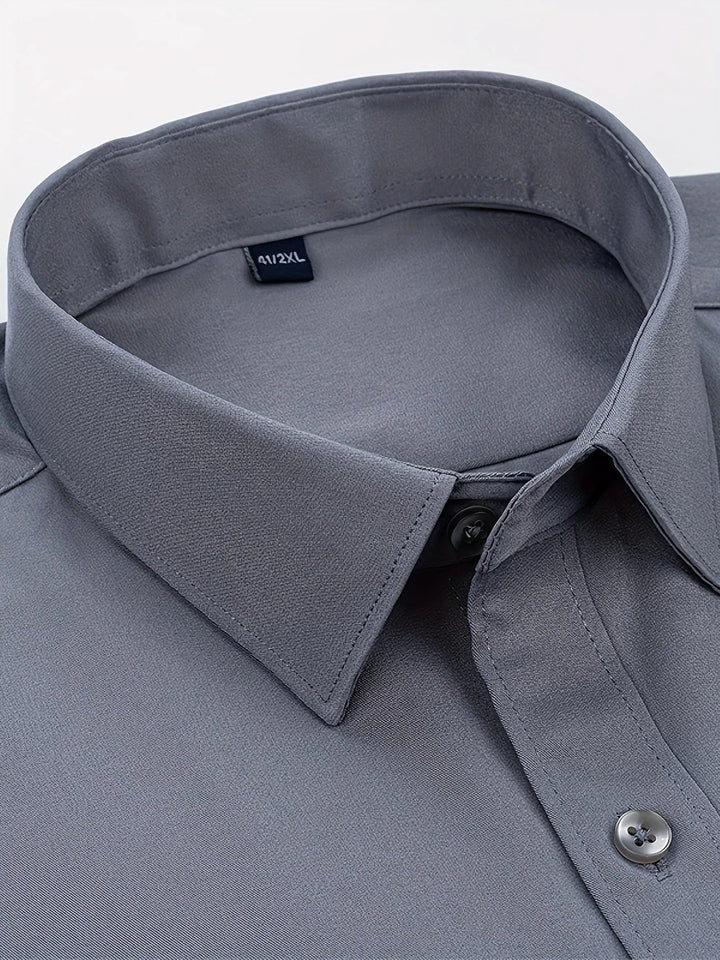 Hunter | Long Sleeve Button-Up Shirt with Refined Design