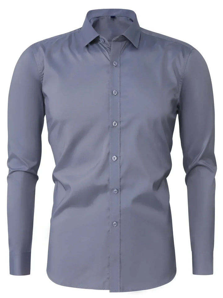Hunter | Long Sleeve Button-Up Shirt with Refined Design
