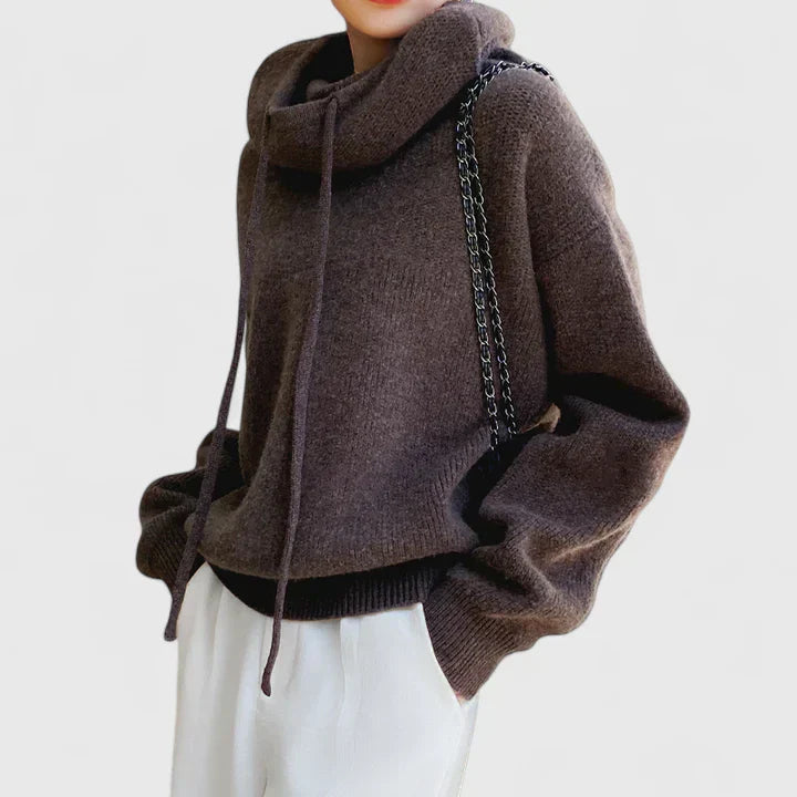 Marie | Knit Hoodie with Soft Texture
