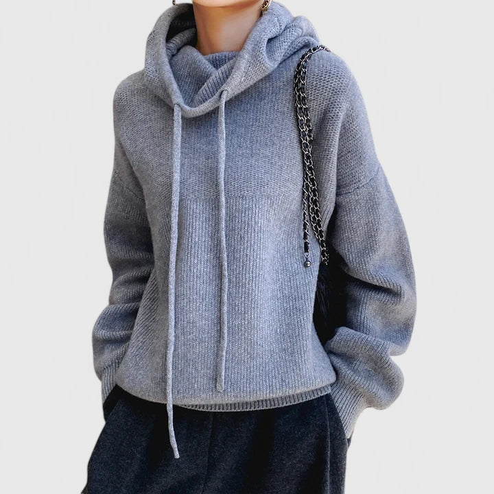 Marie | Knit Hoodie with Soft Texture