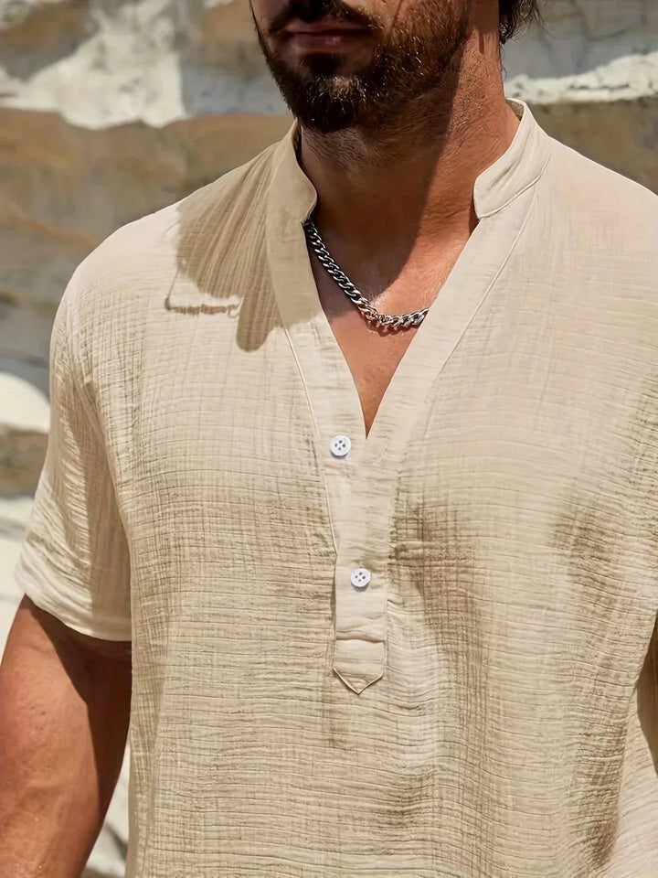 Christian | Summer Shirt with High Collar
