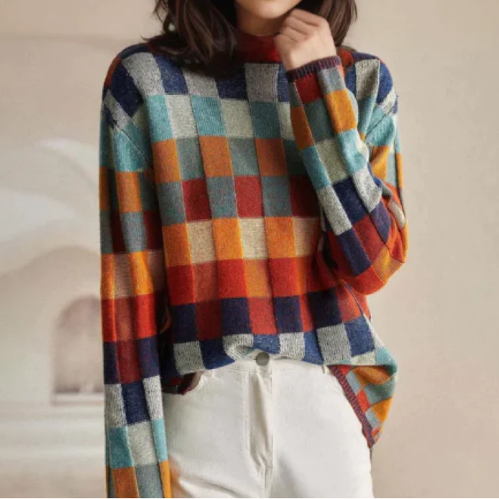 Isla | Sweater with Cozy Retro Design
