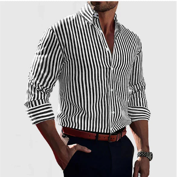 Logan | Striped Shirt with Confidence