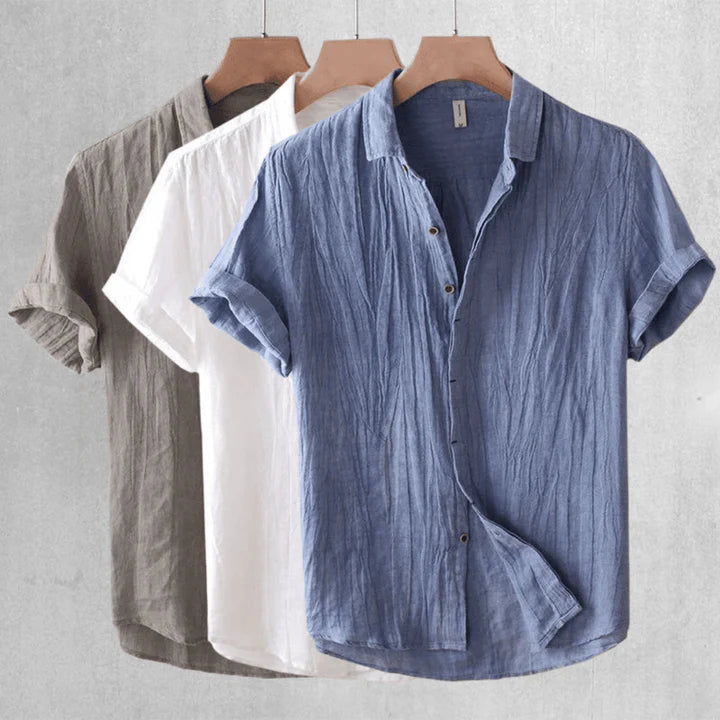 Scott | Short Sleeve Button-Up Shirt with Tailored Fit