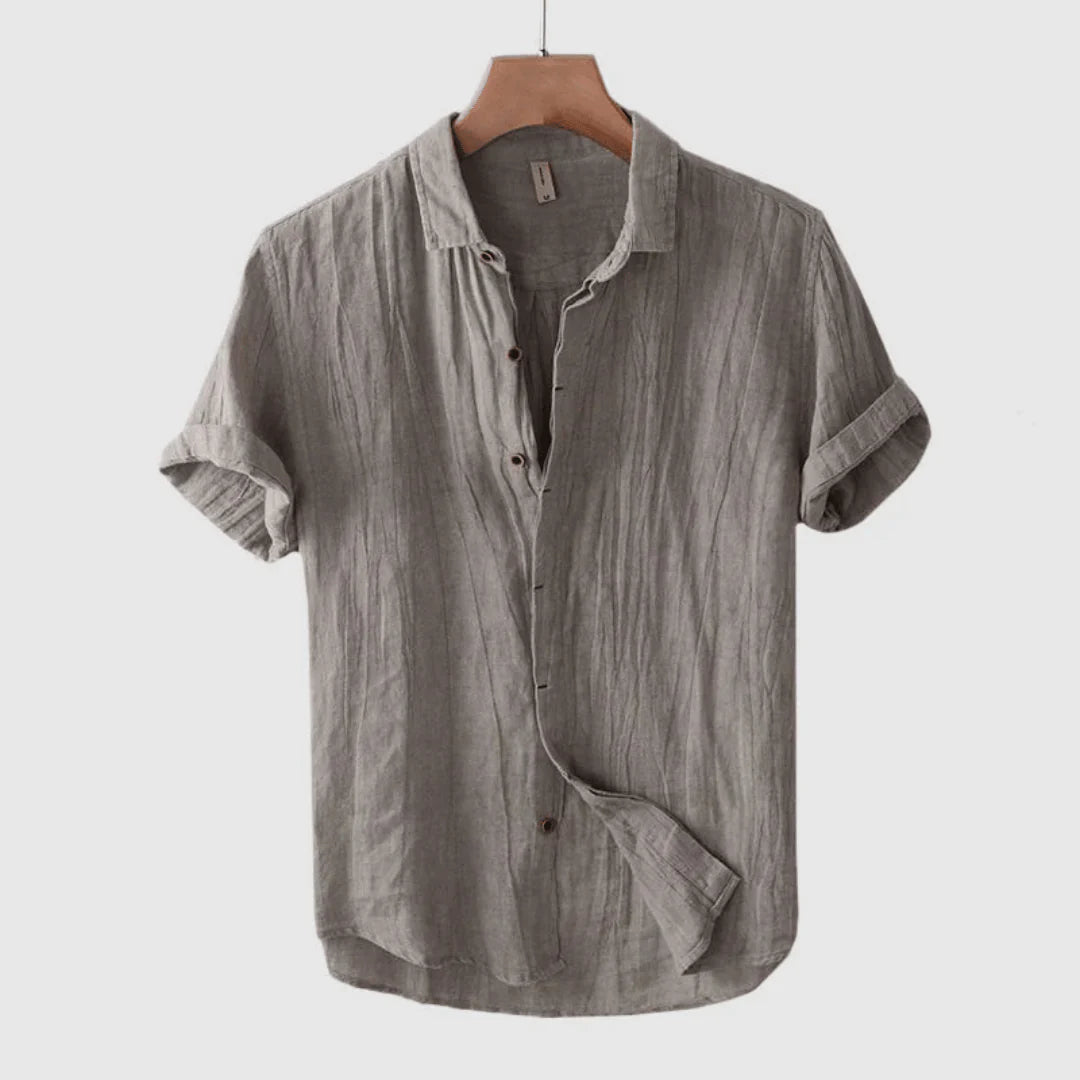 Scott | Short Sleeve Button-Up Shirt with Tailored Fit
