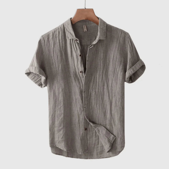 Scott | Short Sleeve Button-Up Shirt with Tailored Fit