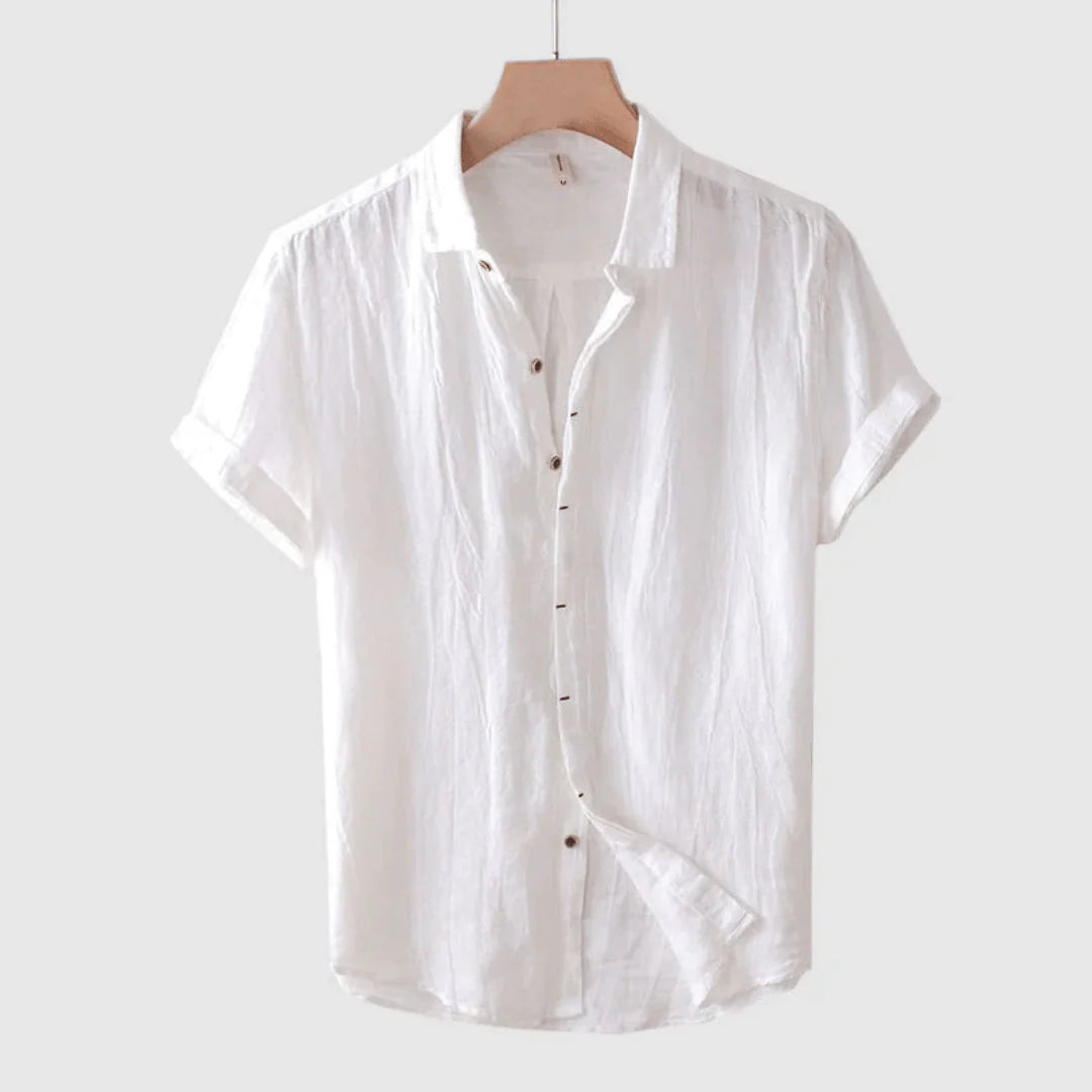 Scott | Short Sleeve Button-Up Shirt with Tailored Fit