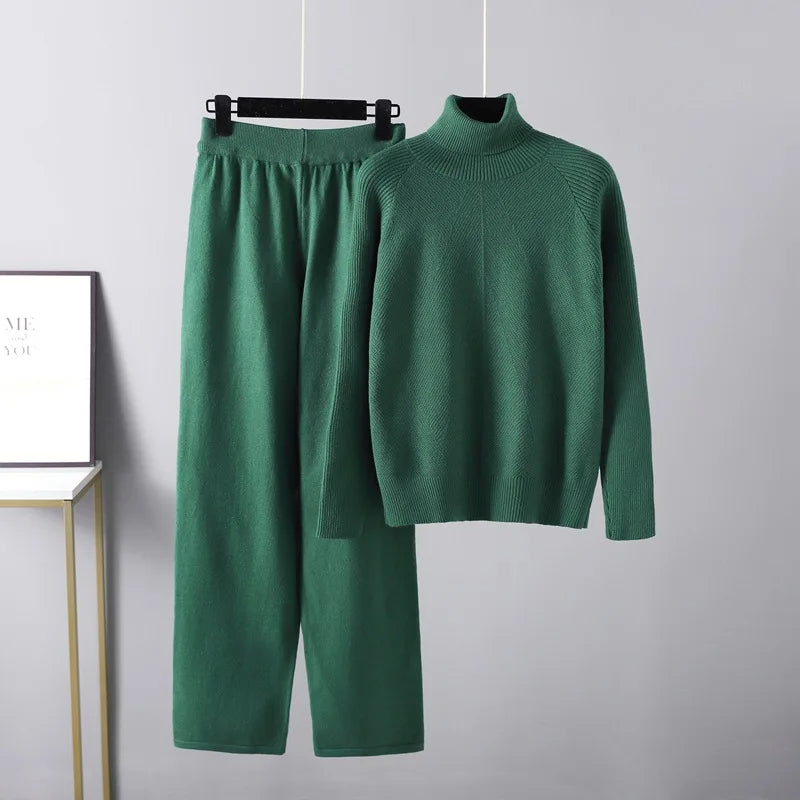 Michelle | Two-Piece Cable Knit Lounge Set with Complete Comfort