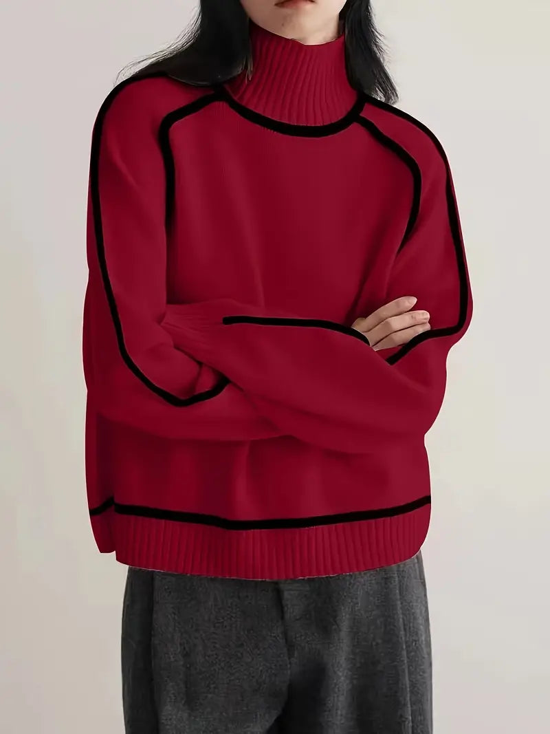 Donna | Turtleneck Sweater with Refined Design