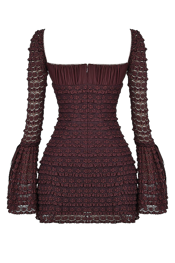 Sharon | Dress with Espresso Color